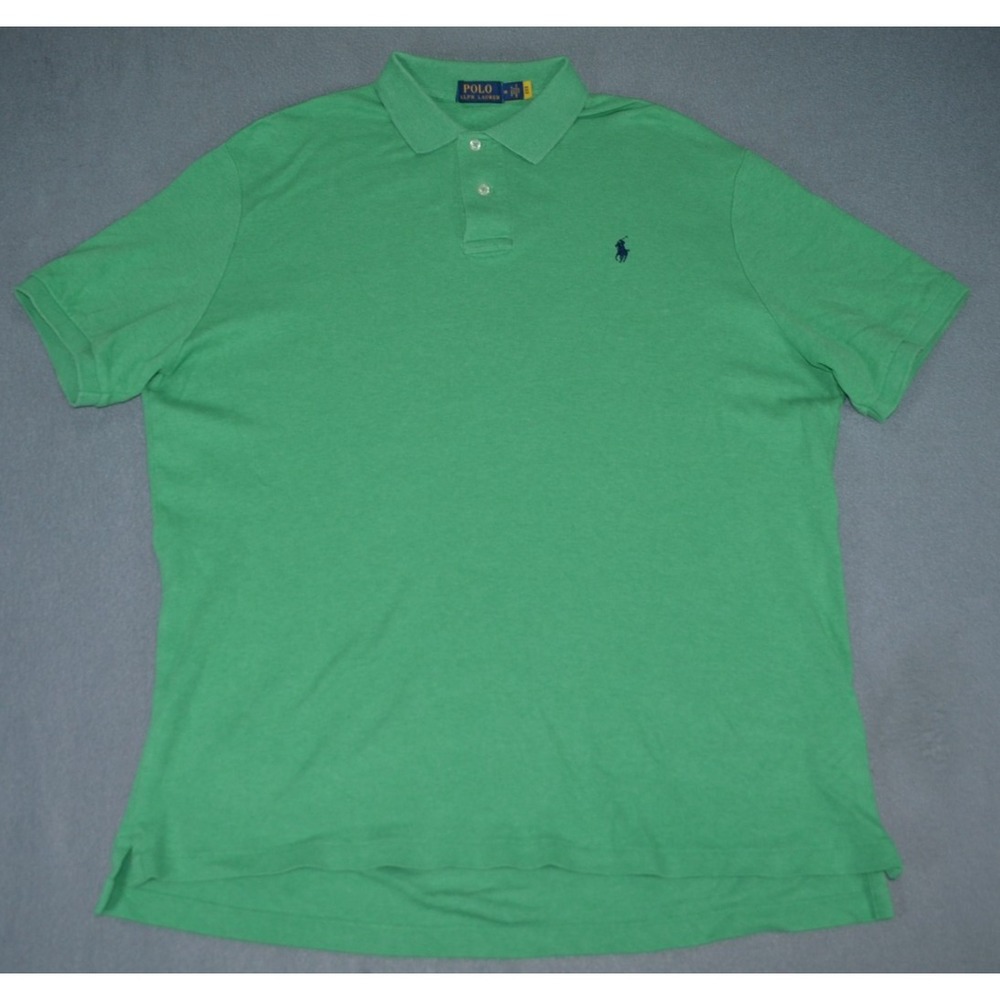 Polo Ralph Lauren Men's Classic Fit Soft Cotton Polo Shirt Green Size Medium